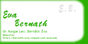 eva bernath business card